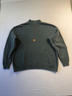 Vintage Alps Quarter Zip Sweater, Hunter Green
